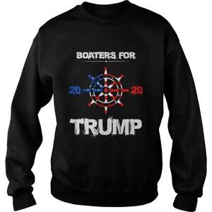 Novelty Election Slogan Boaters For   America Flag Shirt
